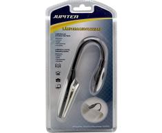 Jupiter LAMPARA Lectura LED Flexible C/Pinza, Negro, Estandar