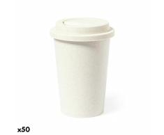 BigBuy Home Vaso con Tapa, Blanco, EstÃ¡ndar