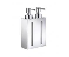 Smedbo Esbozo de Doble de jabón y dispensador de loción, Color Plateado