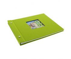 Goldbuch Ãlbum Ventana, pÃ¡ginas Bella Vista con pergamino, Papel, Verde, 30 x 25 cm