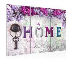 Runa Art 503631a - Cuadro de pared (120 x 80 cm, lienzo de fieltro, tamaÃ±o XXL, 3 piezas, fabricado en Alemania, listo para colgar), diseÃ±o de flores