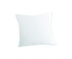 Soleil dOcre Franela Corte Almohada, AlgodÃ³n, Blanco, 65 X 65 cm