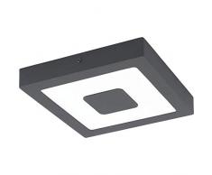 EGLO IPHIAS Aplique de techo/pared para exterior Antracita SMD LED Module LED 16,5 W A+ - Iluminación al aire libre (Aplique de techo/pared para exterior, Antracita, De plástico, IP44, II, Blanco)