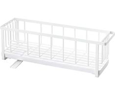 Yamazaki Escurreplatos de Acero, Blanco, Talla Ãºnica