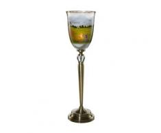 Goebel 66892654 Campo de Amapolas Candelabro, Cristal, Multicolor, 16,5 x 16,5 x 62 cm