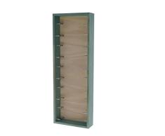 Expovinalia ex9141 Botellero Mural, Capacidad 10 Botellas, Madera, Blanco, 56x12x105 cm