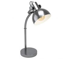 Eglo - LÃ¡mpara de mesa (acero, 28 W, nÃ­quel envejecido)