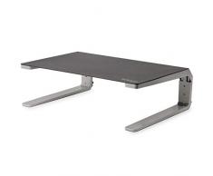 StarTech.com Base para Monitor - Riser de Acero y Aluminio - Soporte de Altura Ajustable - Para Monitores de hasta 32