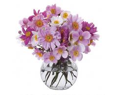 Dartington Florabundance Anemone - Florero de cristal