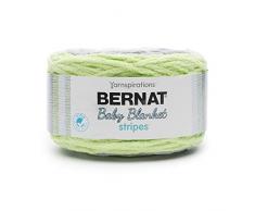 BERNAT: manta de bebé rayas, fibra: 100% poliéster, tirantes, 300 g