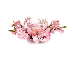 EUROCINSA Ref.89704C21 PORTAVELAS DE Cerezo Rosa, Caja de 1ud, 40cm