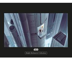 Komar Wandbild Von Star Wars Classic RMQ Escape Plan | Kinderzimmer, Jugendzimmer, Dekoration, Kunstdruck | ohne Rahmen | WB139-40x30 fotomural, carbÃ³n