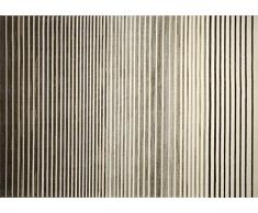 Esprit Nifty Stripes Moderno Marca Alfombra, poliéster, marrón, 200 x 133 x 0.85 cm