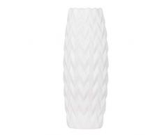 Aufora Florentine Zig Zag Jarrón Grande, Blanco, 12