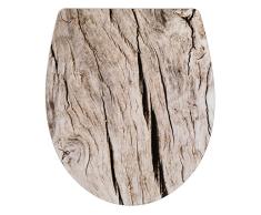 WENKO Tapa de WC Bois acrÃ­lico - antibacteriano, dispositivo automÃ¡tico de descenso, Duroplast, 38 x 44.5 cm, Blanco