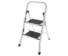 Colombo Taburete Factotum Aluminio 2 peldaños, Plata