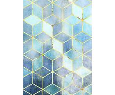 Komar Wandbild Von Mosaik Azzuro | Poster, Bild, Wohnzimmer, Schlafzimmer, Dekoration, Kunstdruck | ohne Rahmen | P092B-50x70 fotomural, Azul/Amarillo