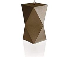 Candellana Hecho a Mano Geometric Vela de Regalo - Divertida - Vela Decorativa - DecoraciÃ³n del Hogar - Regalos para Amigos - Mecha de AlgodÃ³n - Tiempo de Quemado 25h - Vela Brown