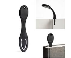 Luz de Lectura Flexilight | Marcador y Luz de Lectura 2 en 1 | LÃ¡mpara LED con Clip | Luz de Libro para Leer en la Cama para NiÃ±os, Adultos | Accesorios Libros | Regalo para Lectores (Negro)