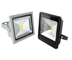 LEOFLA Foco LED con Panel Solar crepuscular 2 W, Variable, Media