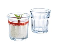 Set 12 vasos de vidrio resistente forma baja 9 CL ESKALE ARC