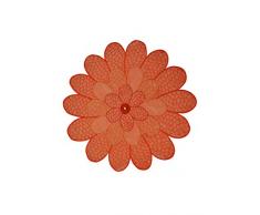 Bellanda 2075 â 30 Flor Manteles Individuales, 50% Poliamida, 50% poliéster, Naranja, 30 x 30 x 0.50 cm