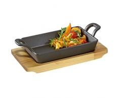 KÃ¼chenprofi Gusseisen Sartenes para servir, Acero Inoxidable 18/8