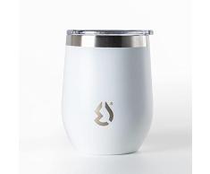 Tumbler vaso termico acero inox 310ml con tapa de Water Revolution Blanco