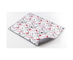Ligne Décor - 1790181, Tapete De Fregadero, 38 X 50.5 Cm, Easy Deco, Microfibra, Gris