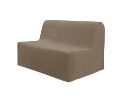 Soleil docre Funda de sofá Convertible de algodón Panama Gris Topo