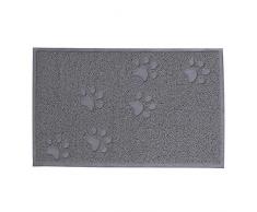 Dibea CM00341 - Alfombra para baño de Gatos, PVC, 40 x 60 cm, Alfombra de Arena para Gatos Que atrapa la Arena fácilmente, fácil de Limpiar, Esterilla para Gatos, Esterilla para Gatos