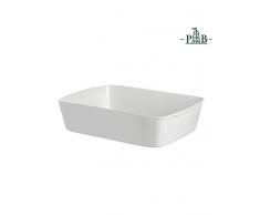 La PorcellanaAnghiari lasaña Fuente de Horno Caja de Regalo, Blanco, 35 x 25 x 7,5 cm