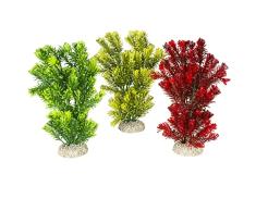 Aqua Della, Planta Artificial Colorida de plÃ¡stico Flexible Canadensis M - 23 cm, pie Resistente, Ofrece refugios y Lugares de reproducciÃ³n, Apto para acuarios y terrarios