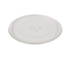 TECNHOGAR Plato microondas 245 mm. con Anclajes, Cristal, 257 milimetros