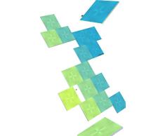 Nanoleaf Canvas Starter Kit, 17 Cuadrados Luminosos Inteligentes LED RGBW - Apliques de Pared Interior Modulares, Luces Led 16M Colores WiFi, Compatible con Alexa, Decoración para Habitación y Gaming