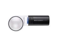 neoLab Mobilux 4-4406 - Lupa led de Mano (24 dpt, 6 aumentos, 58 mm de diámetro), Color Negro y Gris Claro