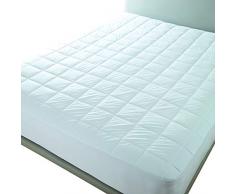 Penelope Bedroom UK Lavable a 60 Grados, antialérgico, antiácaros, Relleno 100% algodón orgánico, Protector de colchón, Blanco, 70X120