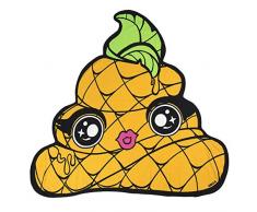 Cerdá Toalla Playa Infantil con Forma de Poopsie, Amarillo, Diámetro 130 cm