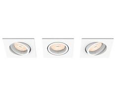 Philips myLiving Foco empotrable 5019331PN - Punto de luz (Recessed lighting spot, GU10, 3 bombilla(s), LED, 220-240 V, Blanco)