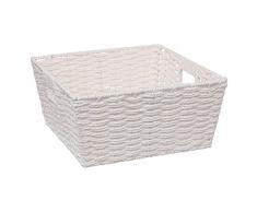 Cesta de almacenamiento 31 x 15 blanco costa, blanco