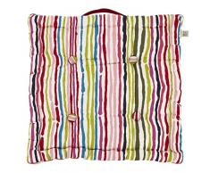 Dutch Decor Timeo Caja cojín, algodón, Multicolor, 43 x 43 x 8 cm