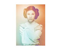 Komar Wandbild Von Star Wars Classic Icons Color Leia | Kinderzimmer, Jugendzimmer, Dekoration, Kunstdruck | ohne Rahmen | WB096-30x40 fotomural, carbÃ³n