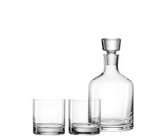 Leonardo 060005 GK Ambroggio - Juego de Jarra y Vasos para Whisky (3 Unidades)