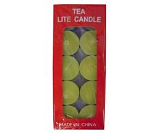 Reila Tealight Velas con Aroma de Vainilla, Cera, Amarillo, 19x7.5x1.7 cm, 200 Unidades