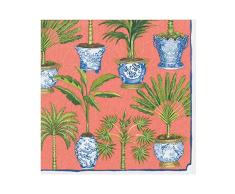 Caspari 14401L - Servilletas de papel (20 unidades), color coral