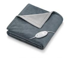 Beurer HD 75 Dark Grey Manta Ã©lectrica, acogedora manta tÃ©rmica suave, 6 ajustes de temperatura, lavable a mÃ¡quina, con desconexiÃ³n automÃ¡tica y especialmente segura, gris oscuro, 180 x 130 cm