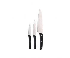 BERGNER Q3420 Juego de 3 Cuchillos de Cocina en Acero Inoxidable colecciÃ³n Damascus