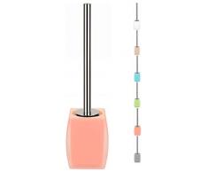 Spirella 8,7 x 10,3 x 39,5 cm, Rosa colección Freddo, Escobilla para el Inodoro, Poliestirol