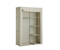 DGS Nomade - Armario con Funda de Tela, 105 x 45 x 158 cm, Color Beige