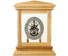 Prim Reloj de Mesa Luxury de Madera Clara/Luxury, Motor a Paso de Cuarzo, Esfera Original, decoraciÃ³n de Mesa, tamaÃ±o: 220 x 240 x 120 mm, decoraciÃ³n de Lujo, para salÃ³n, Dormitorio, Oficina